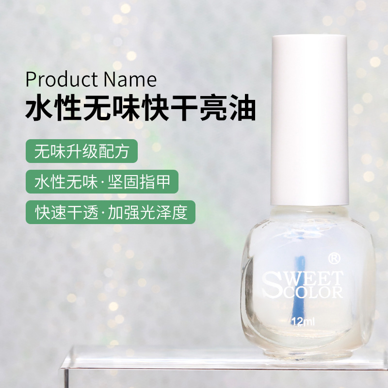 Water-based, odorless, quick-drying polish