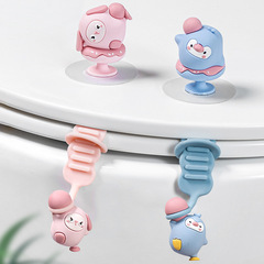 Creative and cute toilet lid lifter, dirty-resistant handle, bathroom toilet seat cover remover, lid lifter