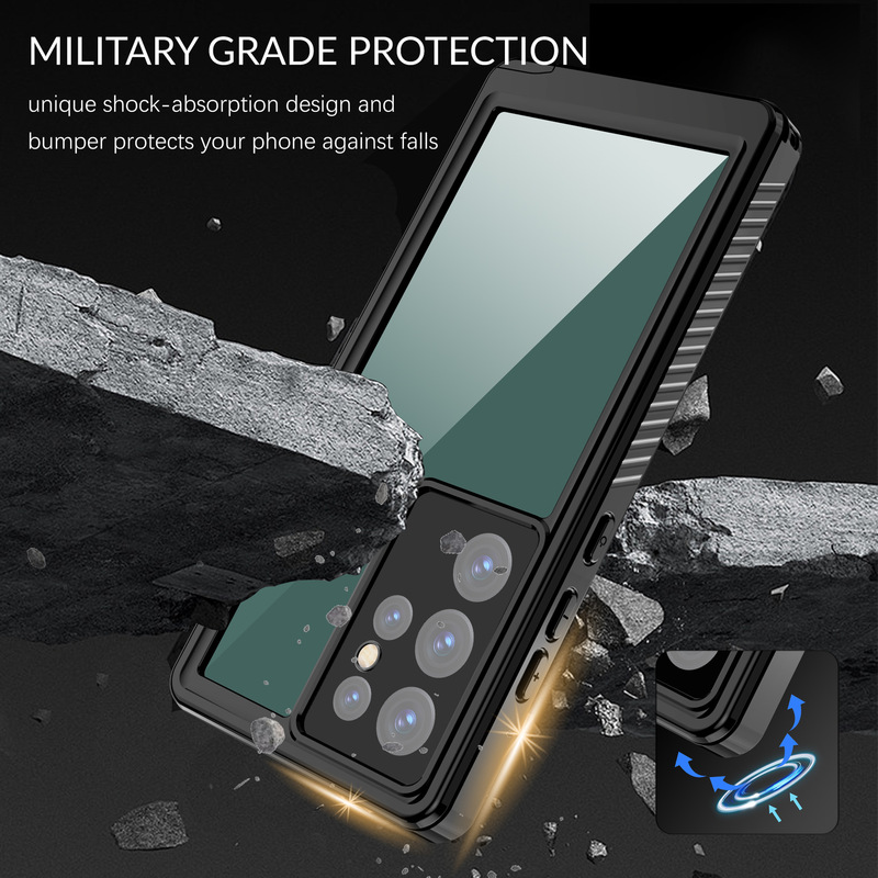 Suitable for galaxys23ultra Waterproof Mobile Phone Case Samsung s23 Protective Case Drop-proof Fully Enclosed and Dust-proof