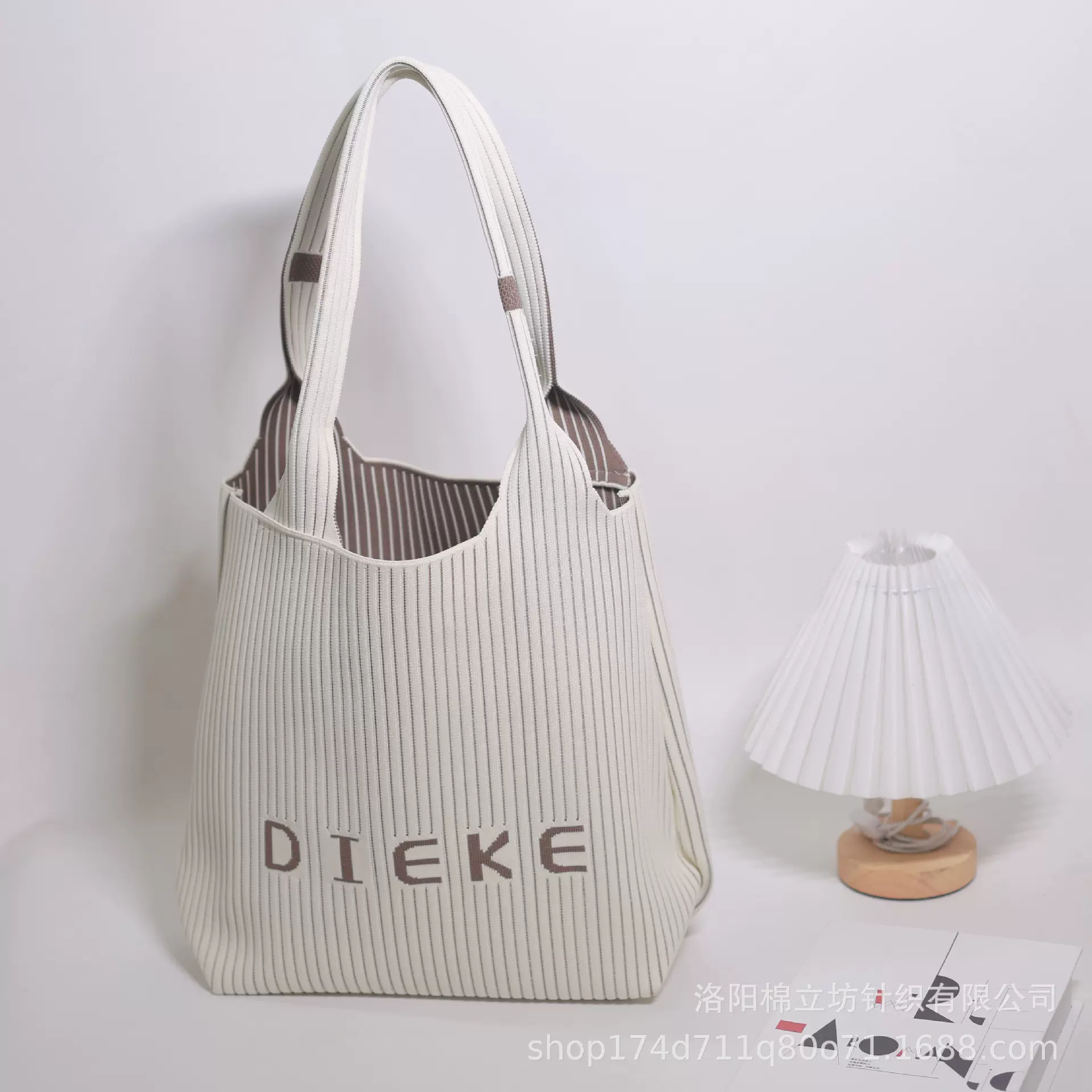 韩国小众百叶坑条包托特包大容量休闲手提包单肩包腋下包女士包包