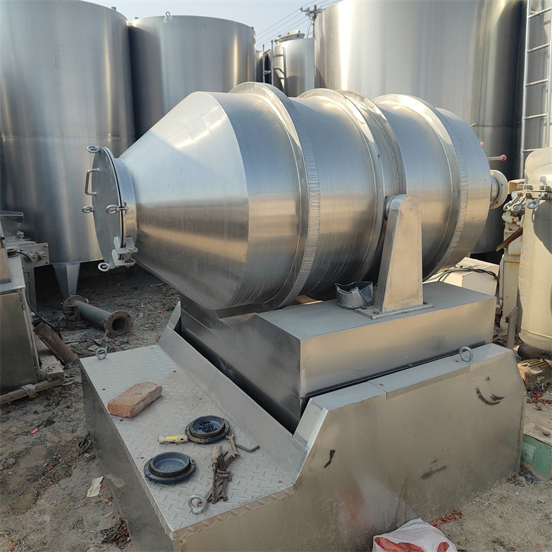 二手二维混合机 1000升混合设备 二手工业颗粒混合设备