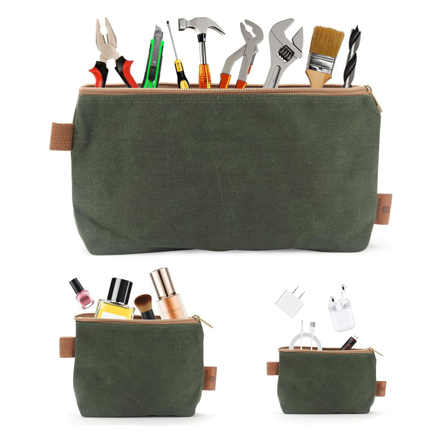Wesleco lienzo kit portátil electricista hogar bolsa de herramientas Kit de hardware del coche bolsa de electricista