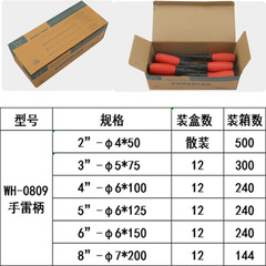 Manufacturer produces red magnetic grenade handle slotted screwdriver Phillips screwdriver cone screwdriver wholesale