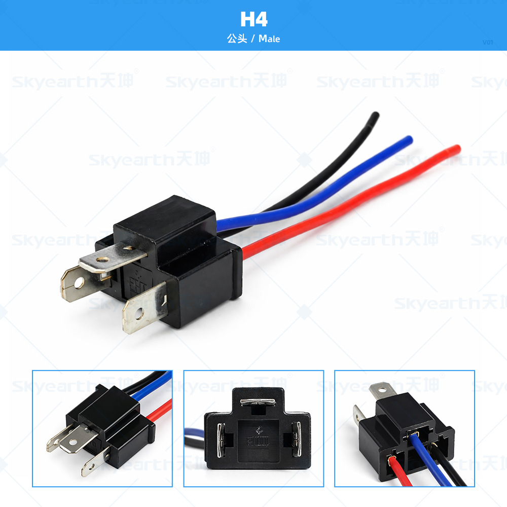 Zócalo del bulbo del coche H1H3H4H7H11H13H16 9005 9006 9007 portalámparas faro titular de la lámpara de niebla