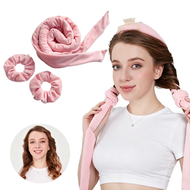 New sleep curling wand, heat-free, non-damaging hair tool, home-use lazy hair styling device, large wave styling curling set New sleep curling wand, heat-free, non-damaging hair tool, home-use lazy hair styling device, large wave styling curling set