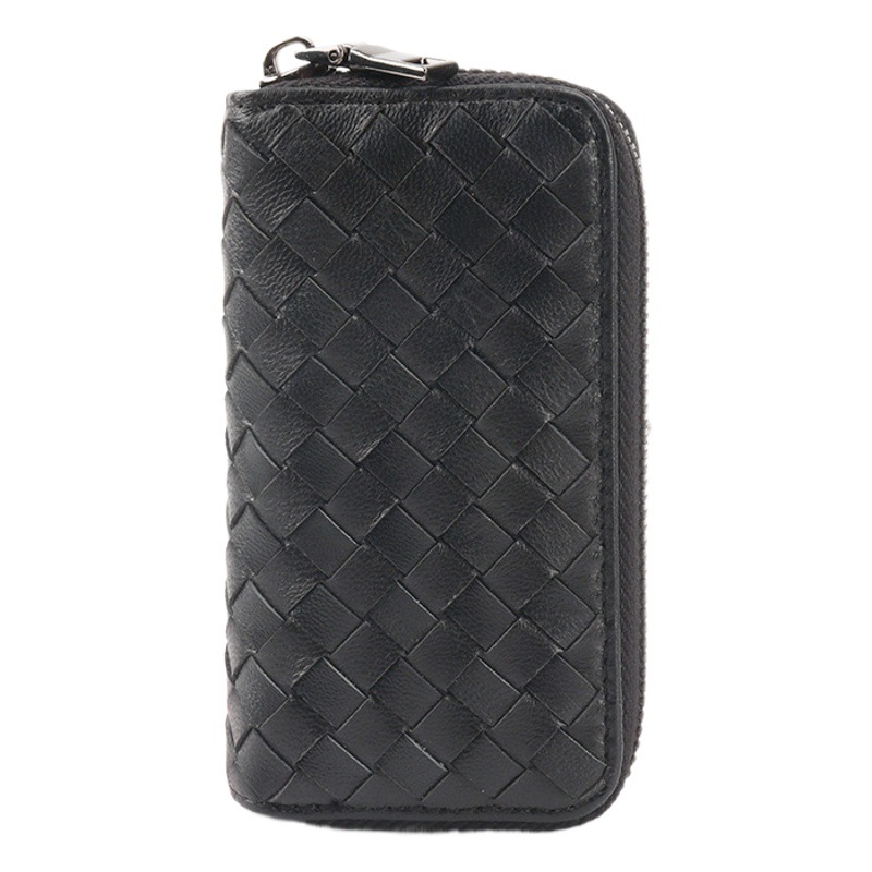 Men and Women's Sheepskin Woven Key Bag Genuine Leather Lock Bag Multi-functional Door Key Bag in stock Cross-border