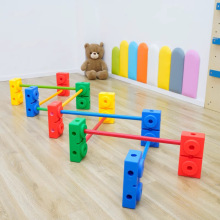 万象砖块跨栏组合半砖儿童感统训练器材体能教具全方砖家用平衡木