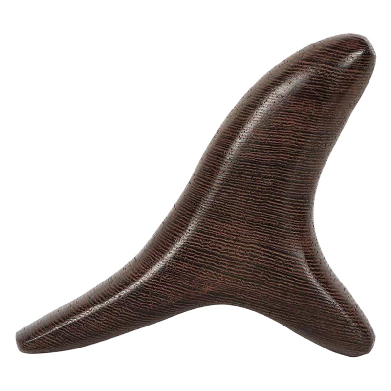 Triángulo pájaro cono de madera pie inferior pierna acupuntura masajeador cera de abejas ámbar pedicura masaje vértebra punto pluma recoger bar