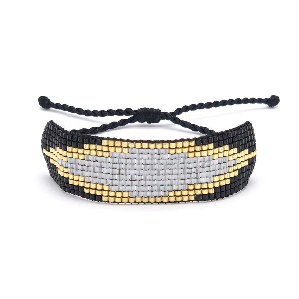 Nihao Schmuck Miyuki Perlen Hand Gewebte Stern Nieten Diamanten Armband Set Großhandel Schmuck display picture 5