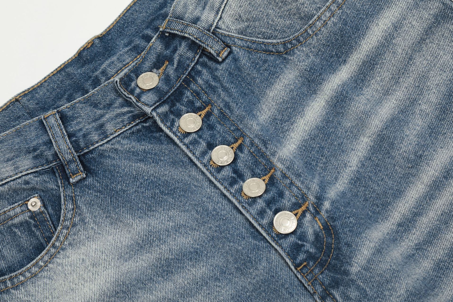 Herren Jeans Mit Weitem Bein Und Stacked Effekt Loose Fit_voghion.com