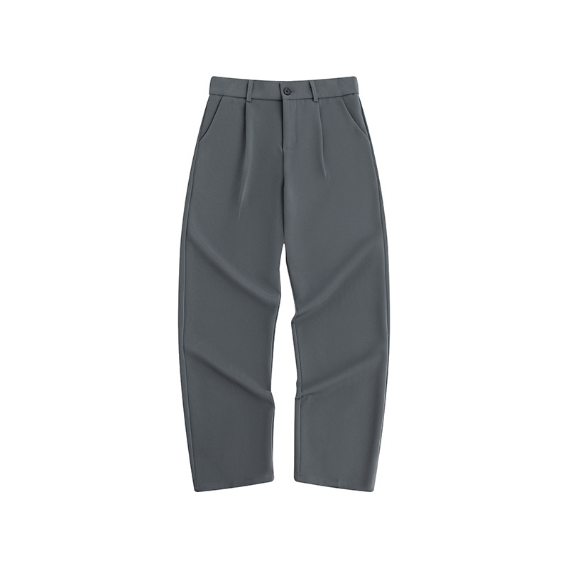 Pantalones de verano sueltos de alto nivel para hombres, pantalones de verano rectos de alta sensación de calles elásticas para hombres, piernas anchas image 5