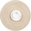 Hot -selling circular multi -color cotton gauze meal cushion hotel thickened thermal insulation meal cushion European -style plain year round dining table cushion bowl pad