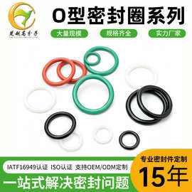 丁腈O型圈橡胶圈氟胶硅胶密封圈黑色耐高温耐磨防水多规格O型圈