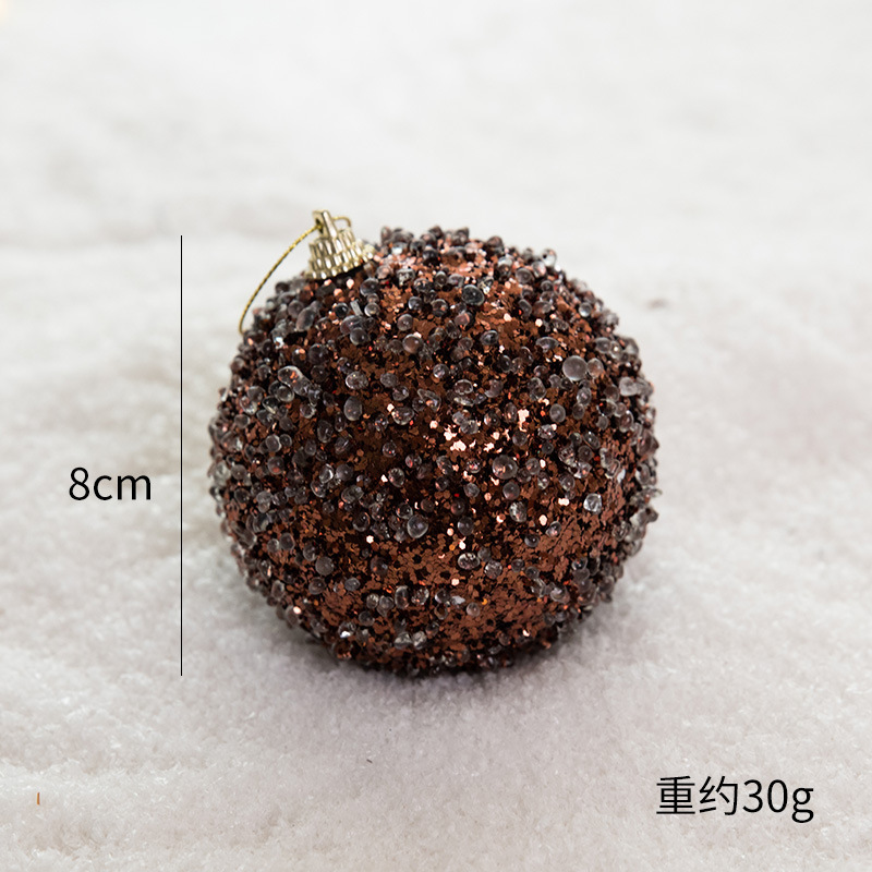 クリスマス装飾品クリスマスボール吊りボール彩色ボールクリスマスツリー吊り飾りカラーボールdiy部品配置|undefined