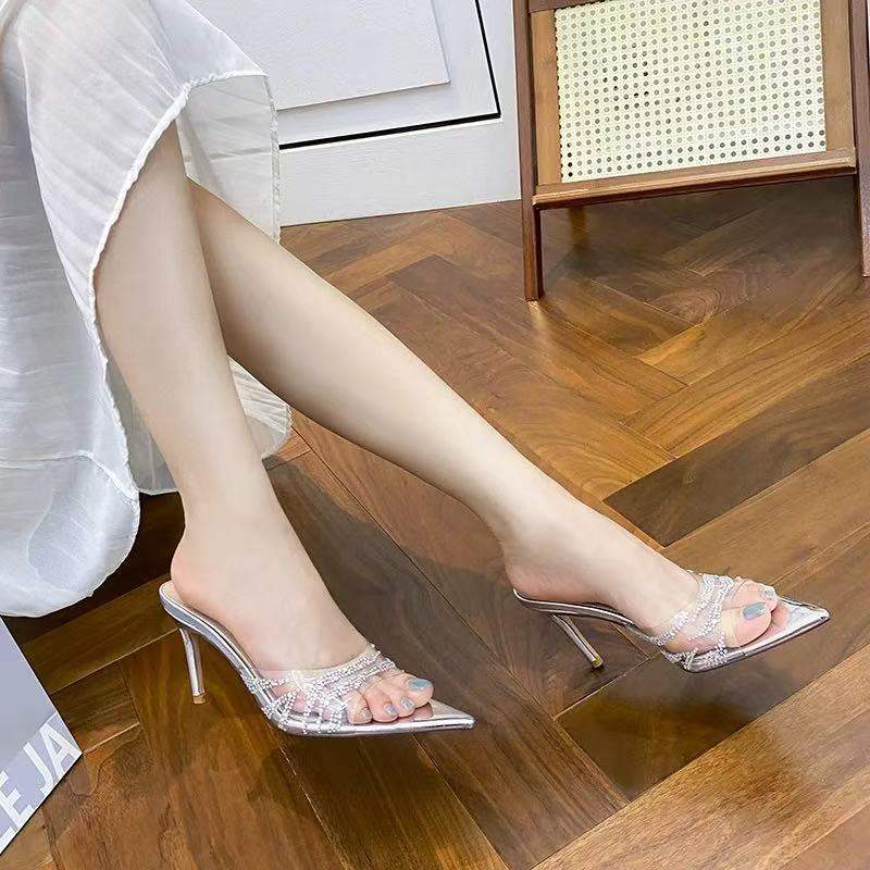 Women's High-heeled Shoes Thin Heels And Open Toe, 2025 Summer New Style, Fish Mouth Sandals For Outdoor Wear, Sexy_vogvips.com