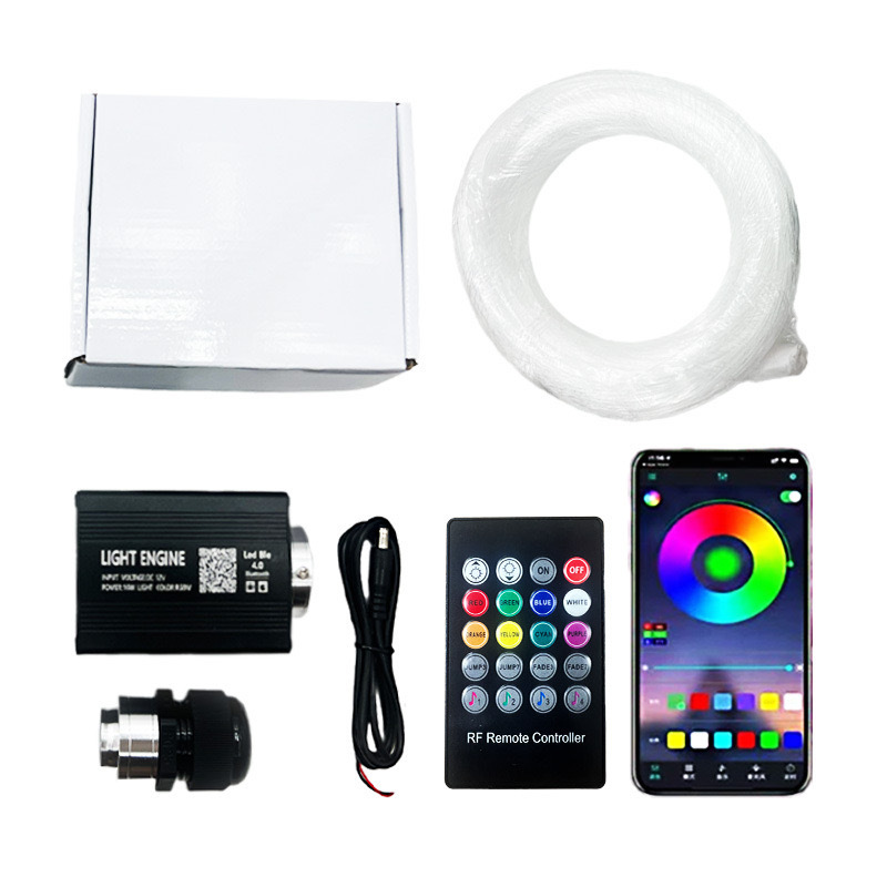 Car starry sky light, starry sky and meteor integrated unit, ambient lighting fiber optic ceiling modification, fiber optic light