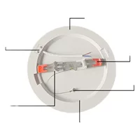 Светодиодный многофункциональный трехцветный набор переменного света Регулируемая лампа панели световой расклада в темноте инфракрасный индукционный потолочный светильник