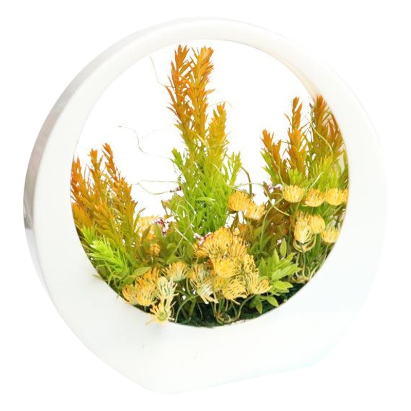 Fábrica de simulación directa plástico falso flor Pino aguja decoración escritorio simulación planta potted pequeño bonsai