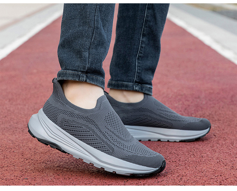 High-quality Cross-border Slip-on Casual Shoes For Men, No Lacing Required, Lightweight, Cushioned, Comfortable Walking_vogvips.com