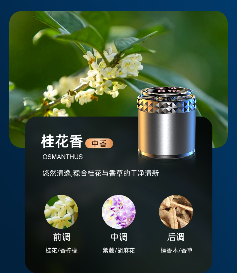 Car Aromatherapy, Car Interior Odor Removal, Air Purification, Long-Lasting Light Fragrance, High-End Decorative Ornaments, Car Solid Fragrance Balm