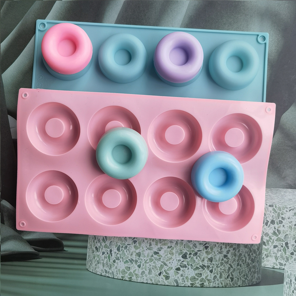8 donuts 420 galletas dulces molde de silicona molde de pastel de mousse molde de gelatina