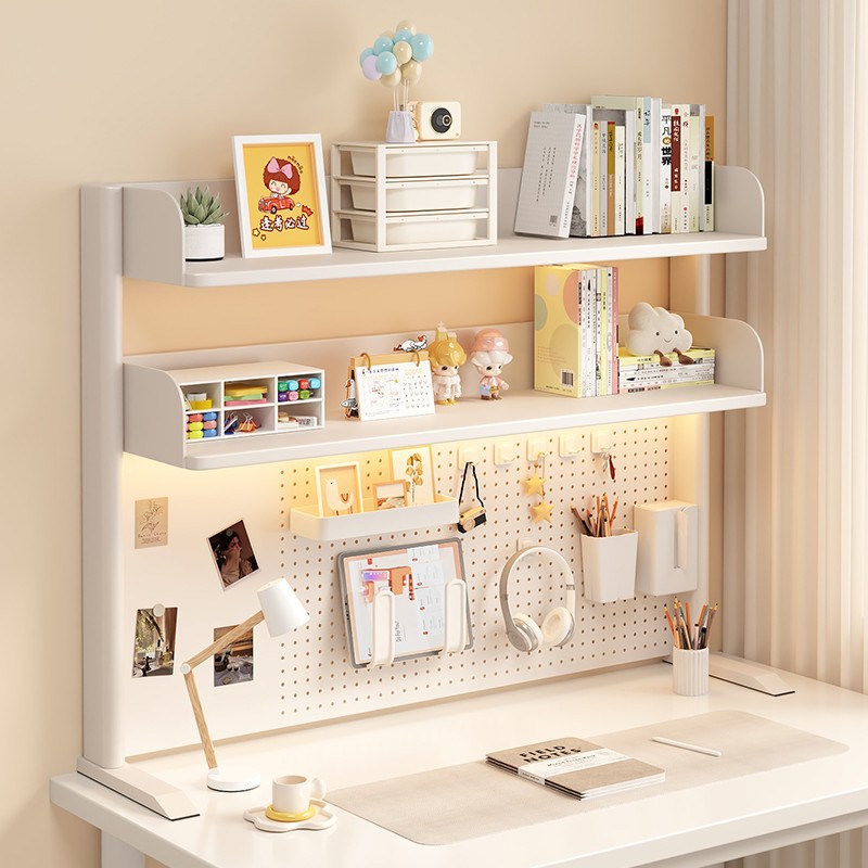Vertical Cave Board Desktop Bookshelf Children's Desk Computer Desk Wrought Iron Multi-Layer Storage Rack