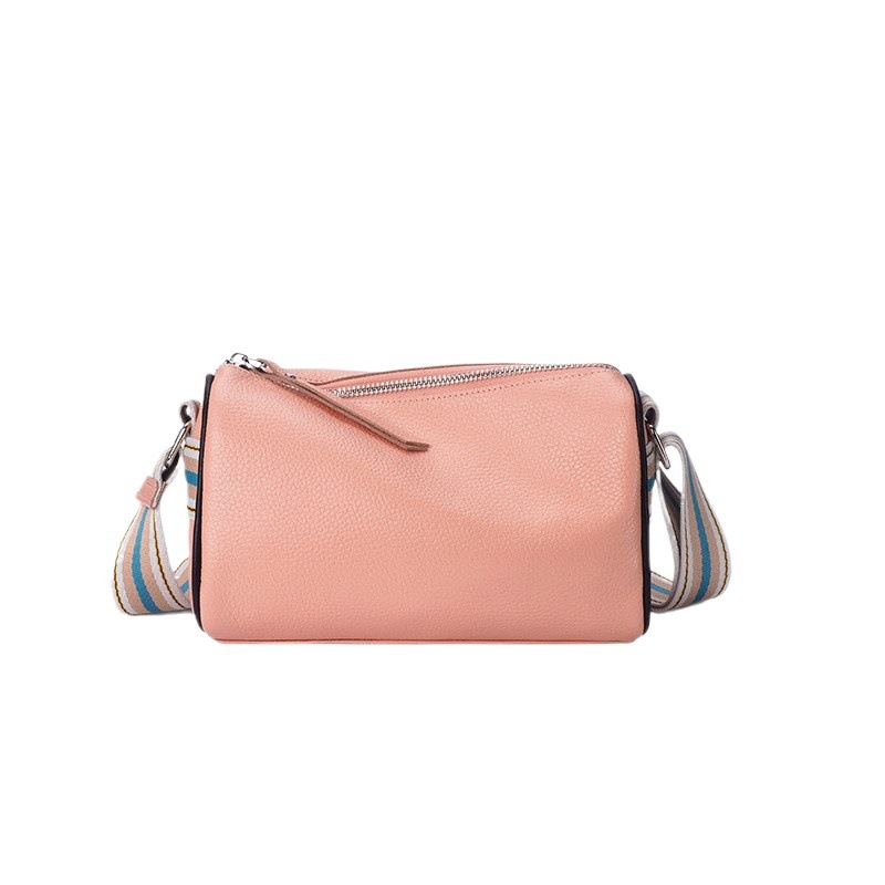 Nuevo bolso cruzado de cuero genuino para mujer, bolso tipo almohada de alta gama, moderno, versátil y a la moda, bolso de hombro informal de nicho de cuero de vaca