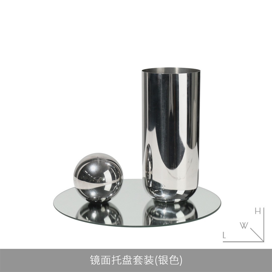 거울 트레이 세트 (실버)