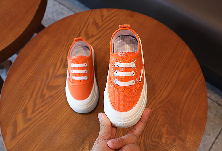 Children's Canvas Sneakers With Leopard Print For Girls_voghion.com