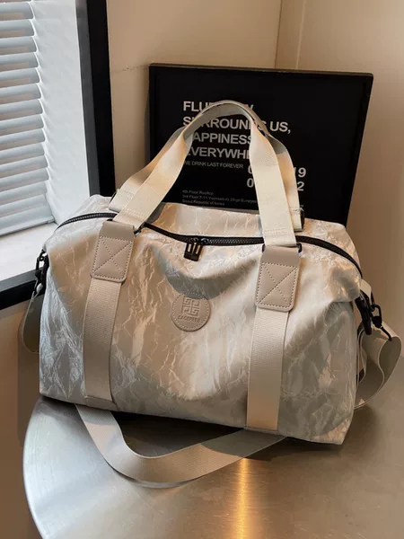 Cross-Border Simple Fashion Fitness Bag Travel Bag Luggage Bag Women's Sports Yoga Training Bag Large Capacity Crossbody Bag