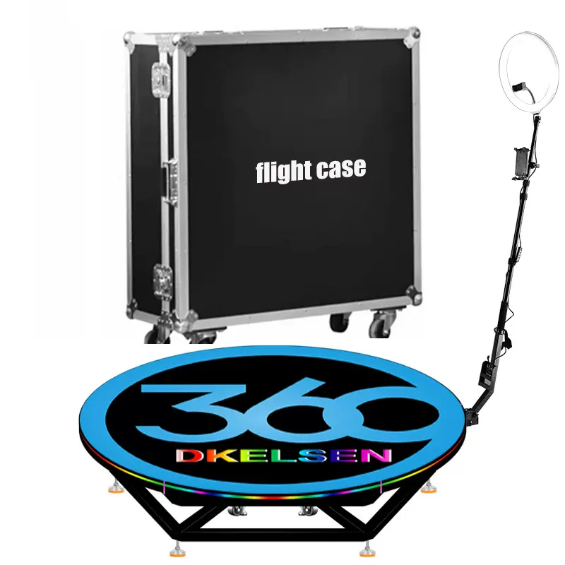 定制非标尺寸360度环绕拍摄平台跨境360 photo booth可调光