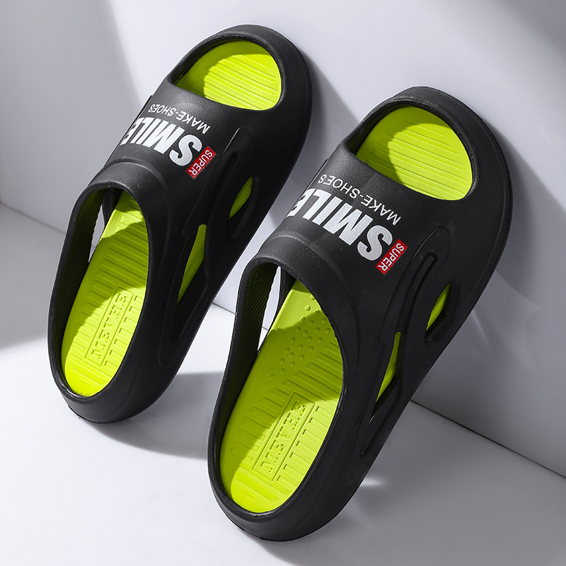 Zapatillas para hombres verano 2024 explosión fuera del hogar hombre fuera del deporte antideslizante para el hogar espesar la base suave para hombres súper suave