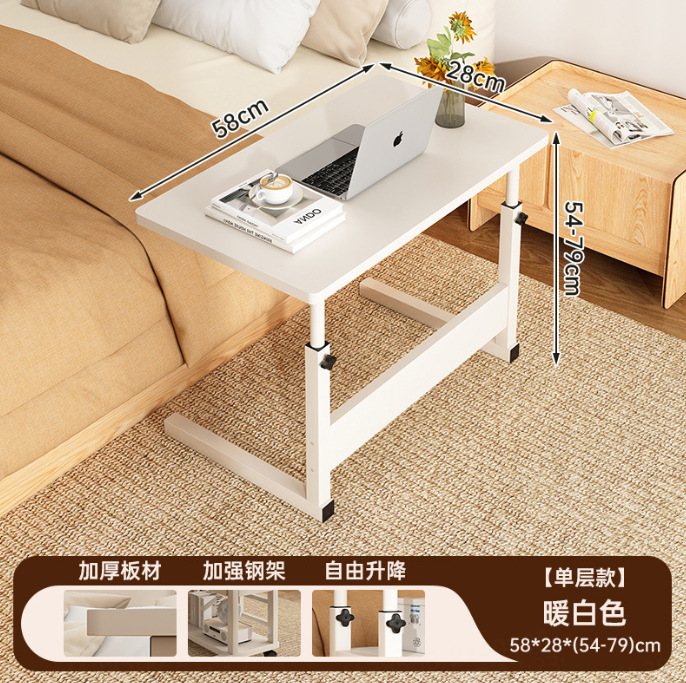 Mesa de cama elevable móvil mesa de computadora sala de estar sofá lado de mesa de escritorio mesa de estudio de cama de dormitorio image 8