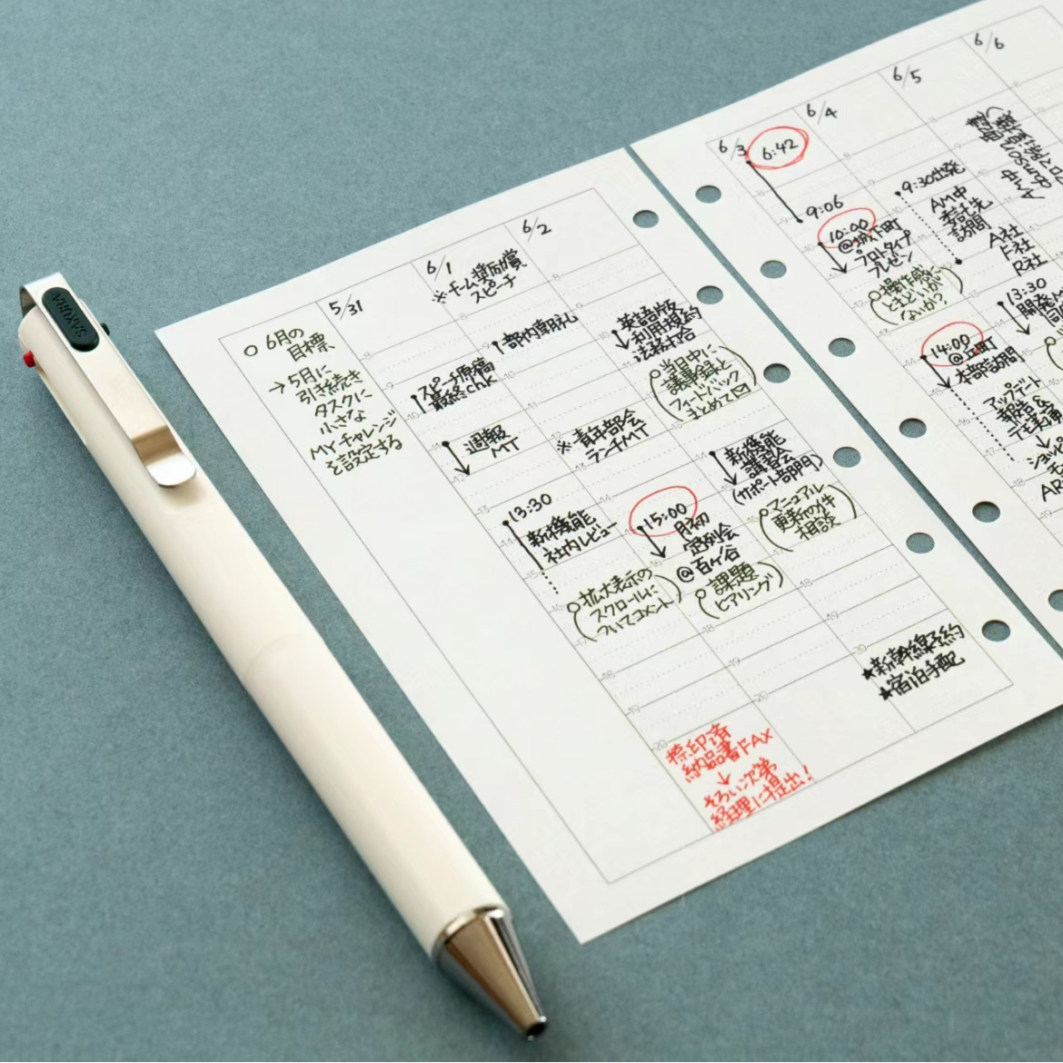 SAKURA flor de cerezo ballsignID 3C prensa de tres colores multi-función de pluma de gel pluma negro rojo azul tinta azul 0,4mm