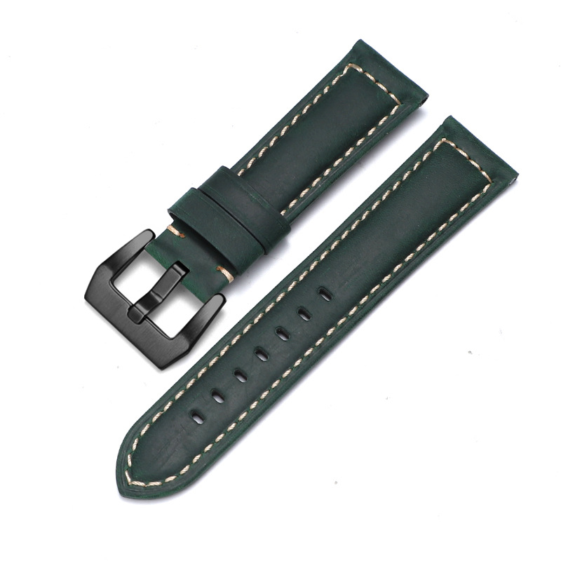 Aplicable iwatch correa de cuero genuino Apple correa de reloj applewatch8 Huawei GT3 Samsung S1 Pena Mar