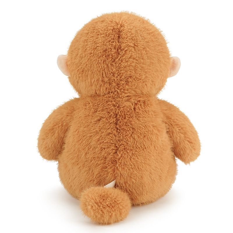 Muñeca de mono de dibujos animados mono dorado juguete de peluche muñeca de macaco zoológico orangután muñeca regalo para niños comercio exterior