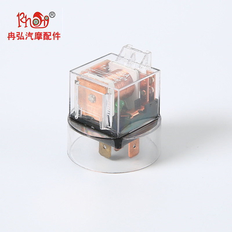 汽车继电器80A汽车防水带指示灯继电器汽车改装大灯继电器耐用