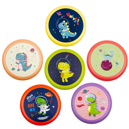 Cross-border PU Children's Soft Frisbee Kindergarten Beginner Safety Hand-Thrown Flying Saucer Outdoor Sports Parent-Child Interactive Toy