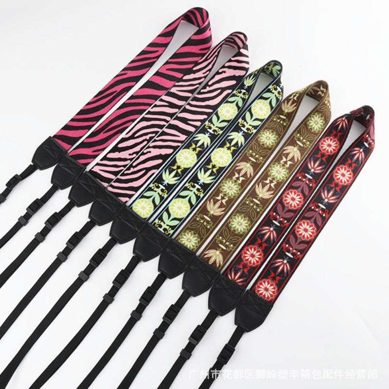 Ethnic Style Mirrorless Camera Shoulder Strap, 3.8cm Heat Transfer Lanyard, Retro Neck Strap