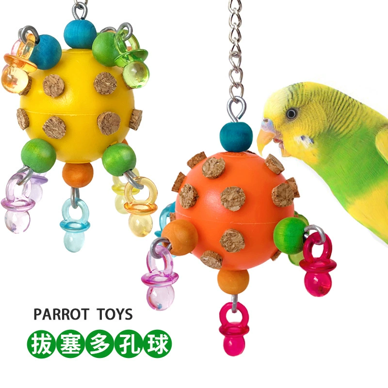 Развивающие игрушки попугая Xuanfeng Peony Bird Drophy Игрушка добавляет забавный пористый шар, разрушает вентиляцию и кусает межзвездный шар