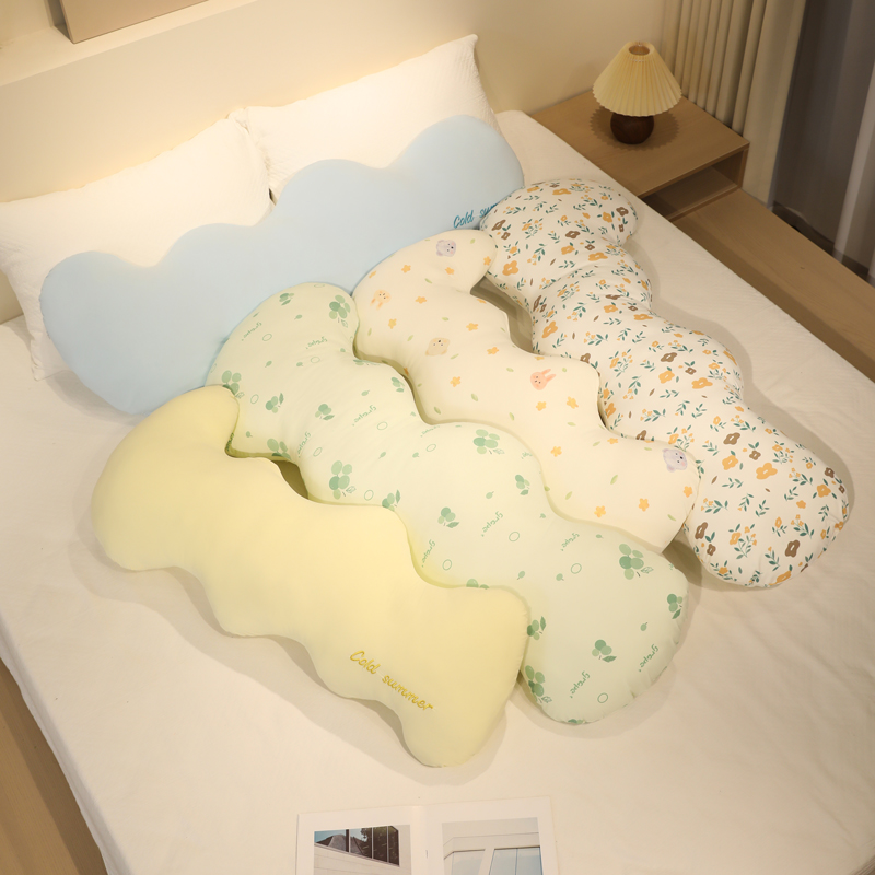 Cute sensación fría nube almohada seda ondulada juguetes de peluche largos muñecas para niñas muñecas de piernas para dormir muñecas de tamaño grande