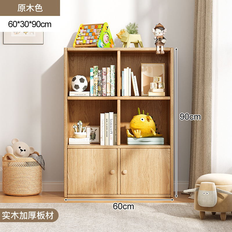 Estante de cabecera de viento de crema de madera maciza, armario de almacenamiento de celosía de piso a techo, cama de dormitorio, estante de gabinete bajo contra la pared