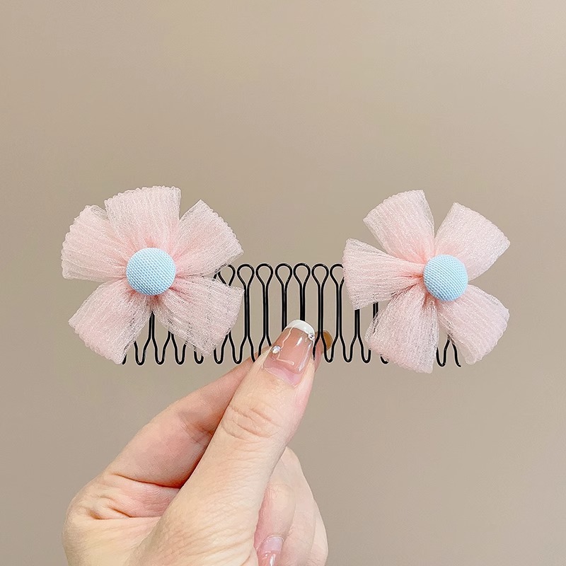 Cabello de la parte posterior de la cabeza de los niños, artefacto de acabado de cabello roto, peine de cabello tirado de pelo, peine de cabello roto, horquilla invisible, diadema, tocado