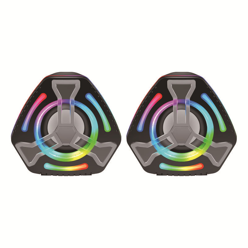 K2060 computer sound desktop Breathing light Hearts Colorful Active bass game loudspeaker box RGB Bass