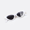 Children's fashionable glasses, sunglasses, triangle, light lens, suitable for import, cat's eye, European style