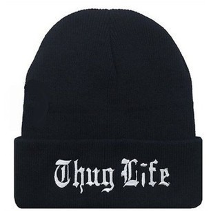 대외 무역 직접 뜨거운 판매 THUG LIFE BEANIE 패션 울 캡 BBOY 니트 탄성 캡