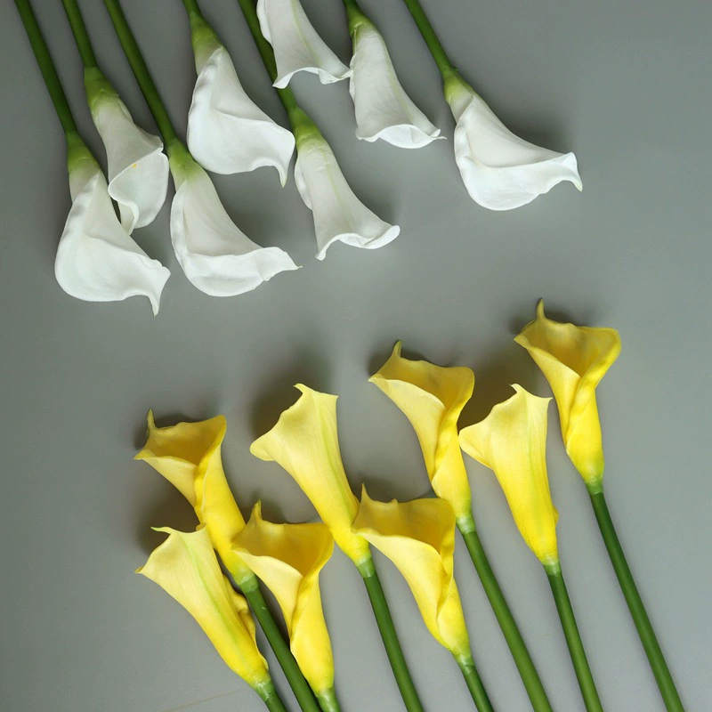 PU Calla Lilies (Polyurethane) Realistic Large Stem, 45/65 cm — Wholesale Decorative Flowers