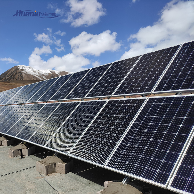 太阳能离网光伏电站系统管道阀门供电系统储能锂电池太阳能板