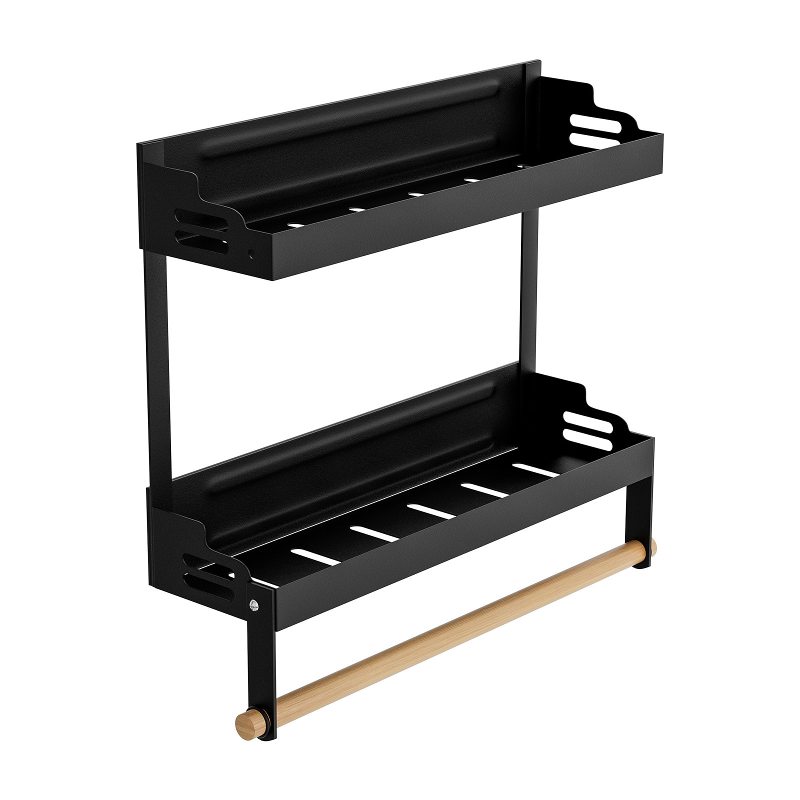 Estante de almacenamiento de refrigerador de absorción magnética percha lateral de refrigerador imán sin perforación cocina almacenamiento de película de poliestireno perfumes rack transfronterizo