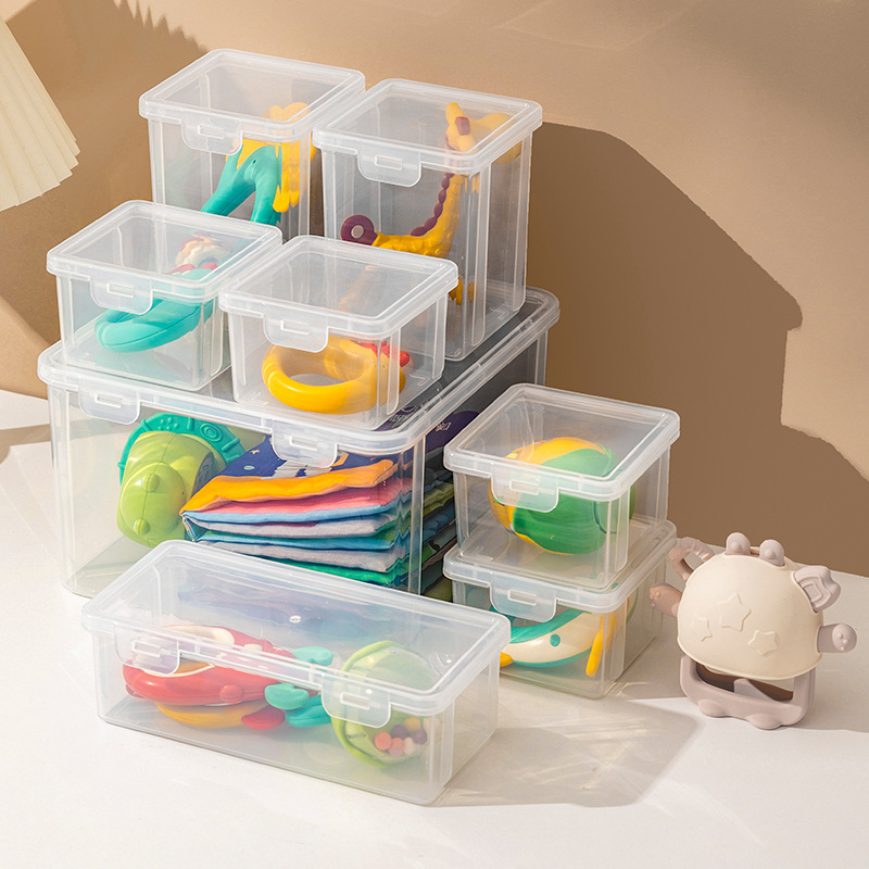 Teether Storage Box Baby Pacifier Large Capacity Chew Manhattan Ball Rattle Outing Toy Storage Baby